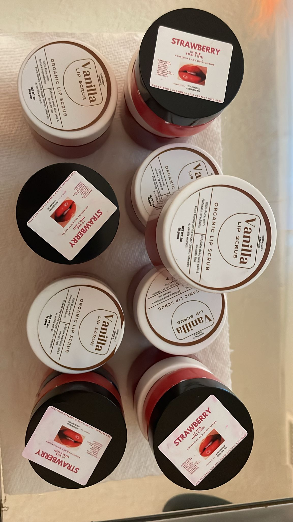 LIPS BALM ( Personalised/  Coconut Aftercare and Post Treatment Balms. Soothes Bruising and Swelling.